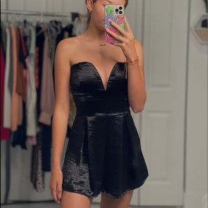 Shining Entrance Satin Romper